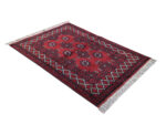Fine Afghan Bukhara Design Bedside Carpet - 116 x 81 cm - Image 3