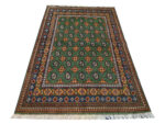 Fine Green Kunduz Hand-knotted Carpet 198 x 154 cm