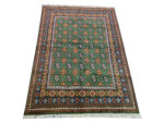 Fine Green Kunduz Hand-knotted Carpet 198 x 154 cm - Image 2