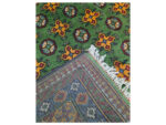 Fine Green Kunduz Hand-knotted Carpet 198 x 154 cm - Image 5
