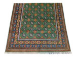Fine Green Kunduz Hand-knotted Carpet 198 x 154 cm - Image 6