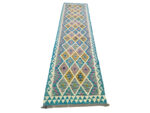 Stunning Afghan Handwoven choubi Kilim 292 x 80 CM - Image 2