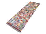 Incredible Afghan Handwoven Choubi Kilim Runner 198 x 64 CM - Image 3