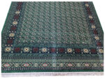 Green Bukhara Design Machine Made Carpet 400 x 300 CM - Image 4