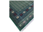 Green Bukhara Design Machine Made Carpet 400 x 300 CM - Image 5