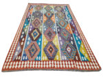 Fine Afghan Handwoven Choubi Kilim 303 x 240 cm - Image 2
