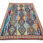 Fine Afghan Handwoven Choubi Kilim 303 x 240 cm