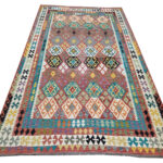 Fine Afghan Handwoven Choubi Kilim 393 x 309 cm