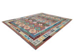 Fine Afghan Handwoven Choubi Kilim 393 x 309 cm - Image 2