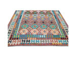 Fine Afghan Handwoven Choubi Kilim 393 x 309 cm - Image 3