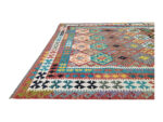 Fine Afghan Handwoven Choubi Kilim 393 x 309 cm - Image 4