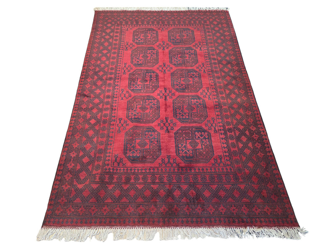 Red Afghan Carpet