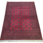 Red Afghan Bukhara Carpet