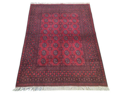 Red Afghan Bukhara Carpet