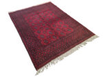 Gorgeous Red Afghan Bukharat Design Carpet 195 x 152 CM - Image 3