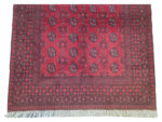 Gorgeous Red Afghan Bukharat Design Carpet 195 x 152 CM - Image 4
