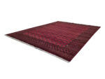 Stunning Red Afghan Bukhara Design Carpet 389 x 284 cm - Image 2