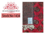 Stunning Red Afghan Bukhara Design Carpet 389 x 284 cm - Image 6