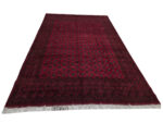 High Quality 4x3 Red Afghan Bukhara Design Carpet 389 x 296 CM - Image 2