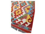 Beautiful Afghan Handwoven choubi Kilim Runner 383 x 80 CM - Image 5