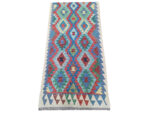 Stunning Afghan Handwoven choubi Kilim 310 x 87 CM - Image 3