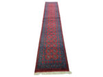 4 Metre Afghan Kunduz Bukhara Carpet 392 x 82 CM - Image 2