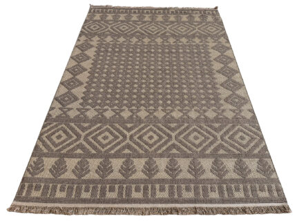 Beige Brown Jute Carpet