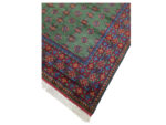 Incredible Green Color Afghan Kunduz Bukhara Carpet 251 x 168 CM - Image 4
