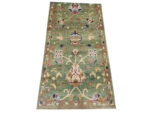 Rare Green Afghan Ariana Handknotted Runner 373 x 89 CM - Image 3