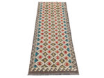 Stunning Afghan handwoven woolen Natural kilim 403 x 76 cm - Image 3