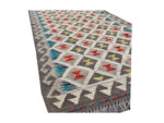 Stunning Afghan handwoven woolen Natural kilim 403 x 76 cm - Image 4
