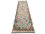 Fine handwoven woolen Natural kilim 280 x 81 cm - Image 2