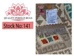 Fine handwoven woolen Natural kilim 280 x 81 cm - Image 6