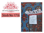 Blue Afghan Kunduz Carpet 300 x 79 cm - Image 6