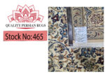 Incredible Hand-knotted woolen Nain Carpet 413 x 300 cm - Image 6