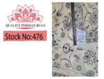 6LA Hand-knotted woolen Nain Carpet 390 x 295 cm - Image 9