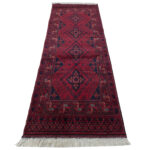 Red Handknotted Runner