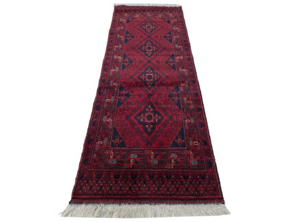 Red Handknotted Runner