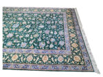 Incredible Hand-knotted Green Nain Carpet 338 x 222 CM - Image 4
