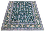 Incredible Hand-knotted Green Nain Carpet 338 x 222 CM - Image 5