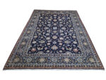 Persian Navy Kashan Carpet