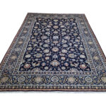 Persian Navy Kashan Carpet