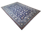 Stunning Navy Persian Hand-knotted Kashan Carpet 350 x 244 CM - Image 3