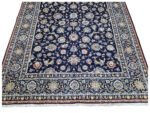 Stunning Navy Persian Hand-knotted Kashan Carpet 350 x 244 CM - Image 5
