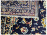 Stunning Navy Persian Hand-knotted Kashan Carpet 350 x 244 CM - Image 6