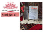 Fine Hand-knotted Persian Hamadan Carpet runner 292 x 107 cm - Image 7