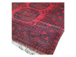 Stunning Red Afghan Hand-knotted Carpet 385 x 82 cm - Image 5
