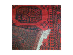 Stunning Red Afghan Hand-knotted Carpet 385 x 82 cm - Image 6
