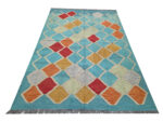 Stunning woolen Handmade Kilim 204 x 153 cm - Image 4