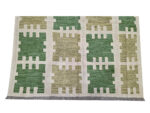 rare piece modern woolen Handmade Kilim 198 X 150 cm - Image 2